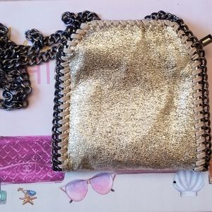 Gold crossbody purse